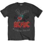 AC/DC Unisex T-Shirt: Fly on the Wall (Charcoal Grey)