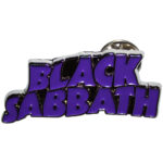 Black Sabbath Pin Badge: Purple Wavy Logo