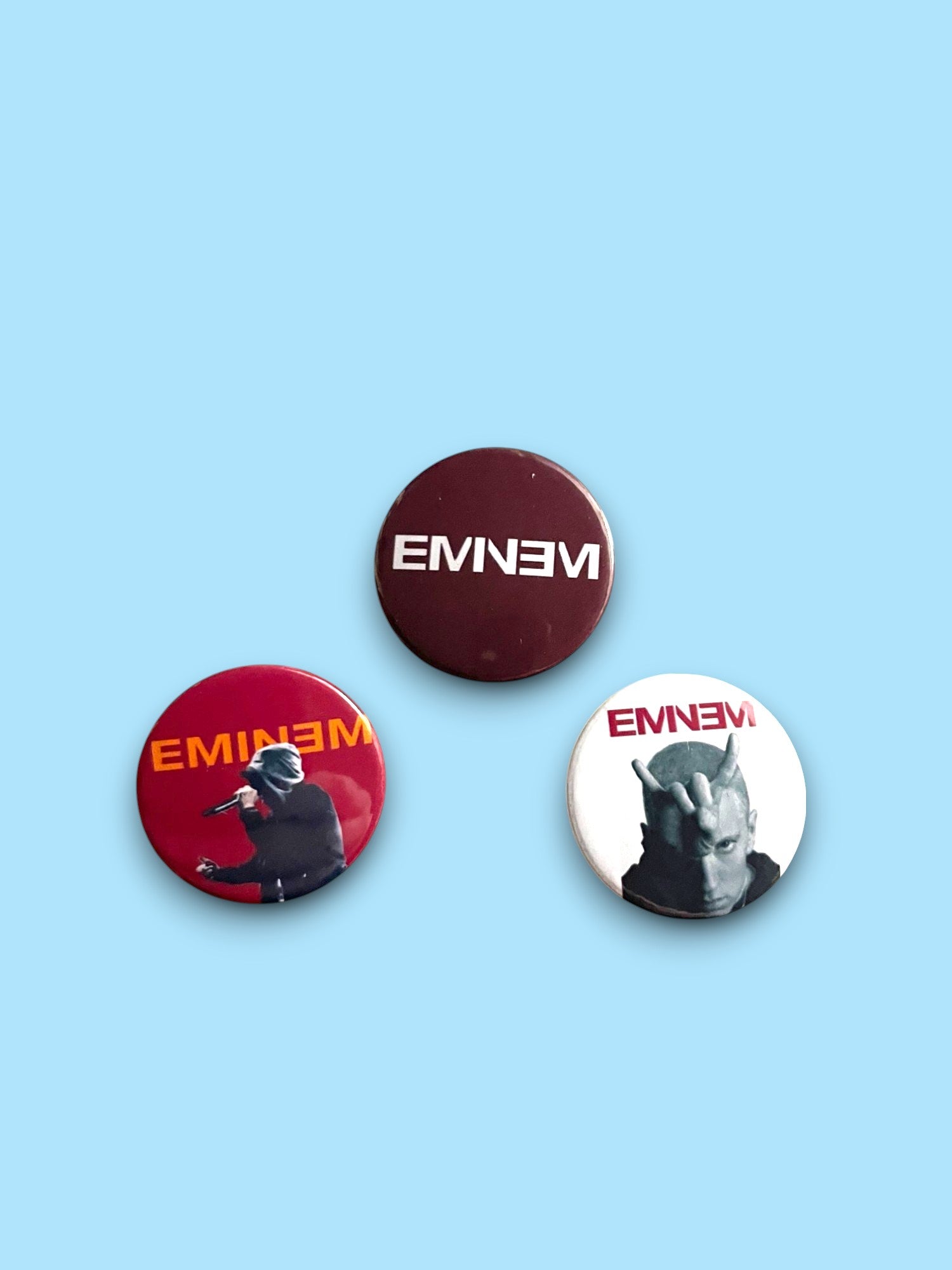 Eminem-Setof3Badges Eminem - Set of 3 Button Badges - Badge - Image 1