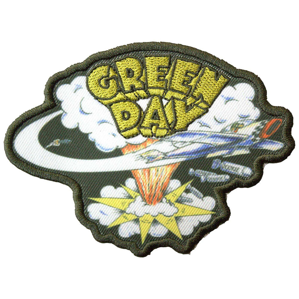 GDPAT10 Green Day Standard Patch: Dookie Cut-Out Green - Image 1