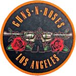 Guns N' Roses Circular Standard Patch: Los Angeles Orange