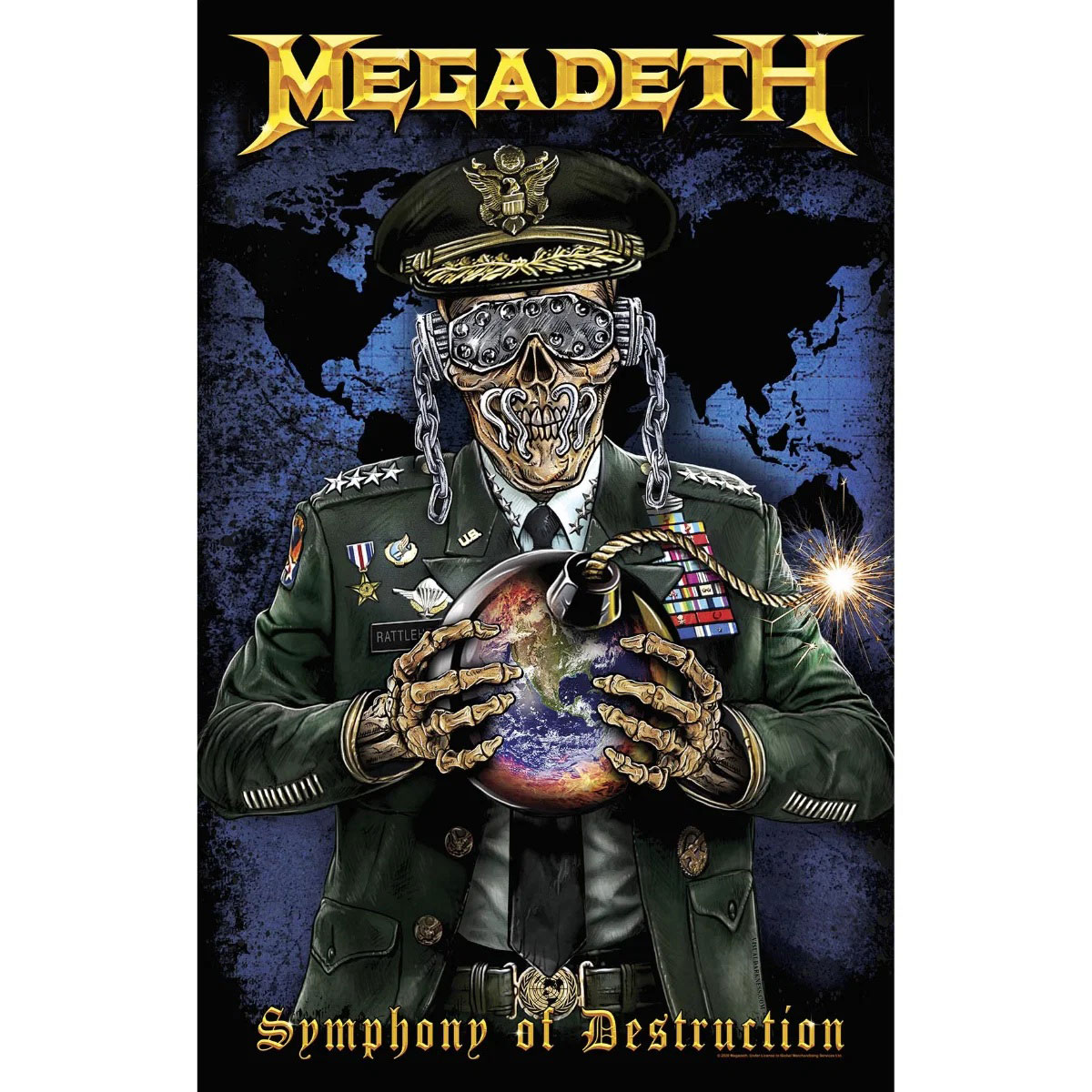 TP386.jpg Megadeth Textile Poster: Symphony Of Destruction - Image 1