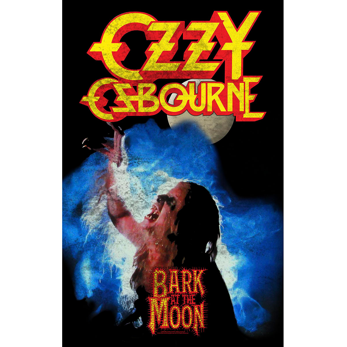 TP394.jpg Ozzy Osbourne Textile Poster: Bark At The Moon - Image 1